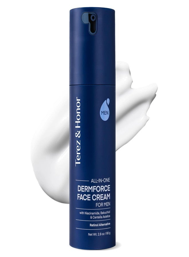 تيريز آند أونر كريم تيريز آند هونور 6 في 1 للوجه للرجال: مرطب كوري مضاد للشيخوخة من ديرم فورس مع النياسيناميد والباكوشيول و5-سيكا - يرطب وينعم ويساعد على تقليل التجاعيد والهالات السوداء وانتفاخات العين - 2.8 أونصة - Image 1